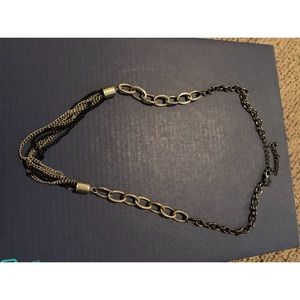 Black chain necklace